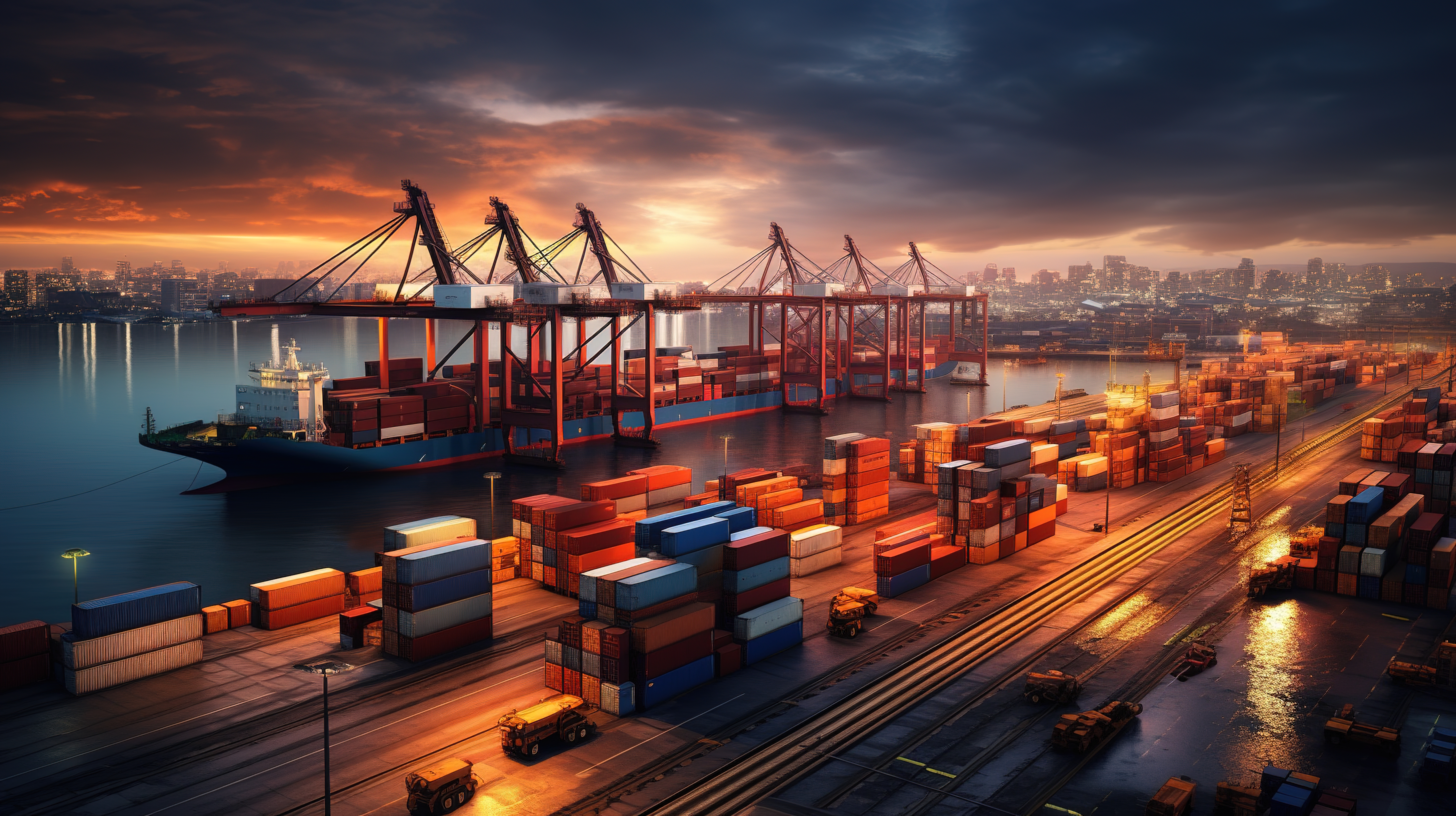 Consolidated Shipping Container Logistics Hub Infrastructure